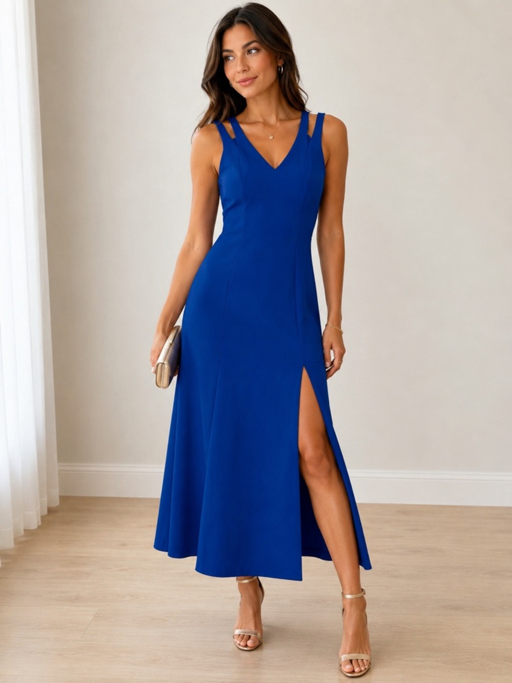 Vince Camuto Cobalt Blue Dress size 12